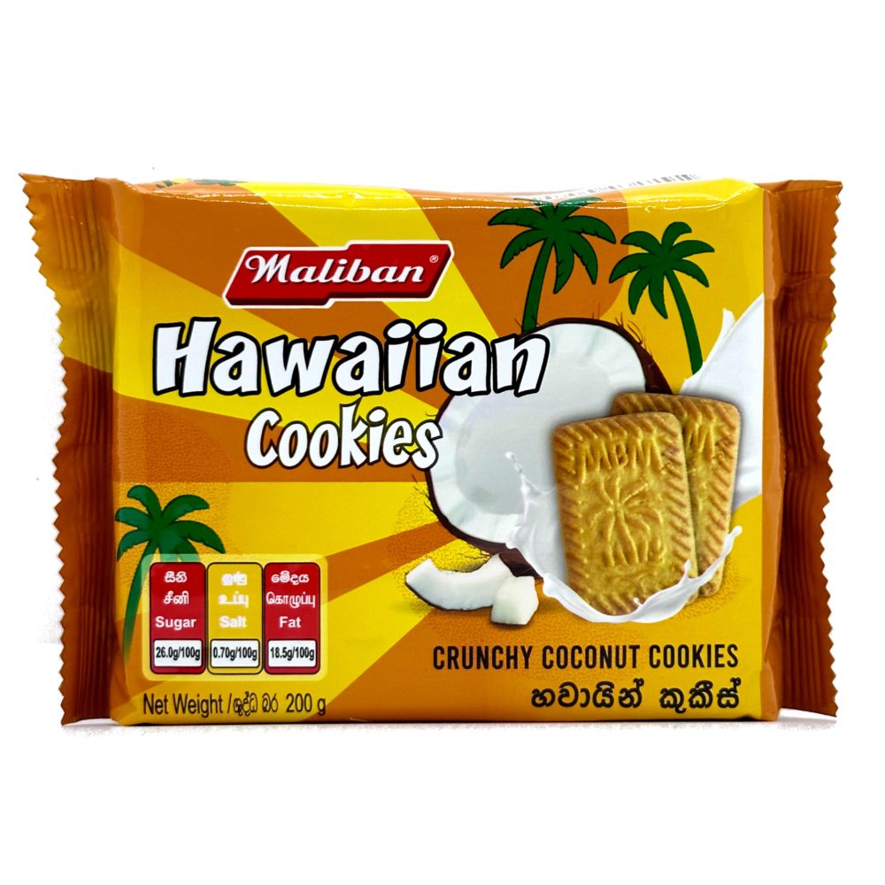 Maliban Hawaiin Cookies Biscuits 200g 3 | ć¹ćŖć©ć³ć« ć¬ć¹ćć©ć³ & ć¹ć¼ćć¼ Maliban Hawaiin Cookies Biscuits 200g