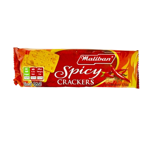 Maliban Spicy Crackers 170g 3 | ć¹ćŖć©ć³ć« ć¬ć¹ćć©ć³ & ć¹ć¼ćć¼ Maliban Spicy Crackers 170g